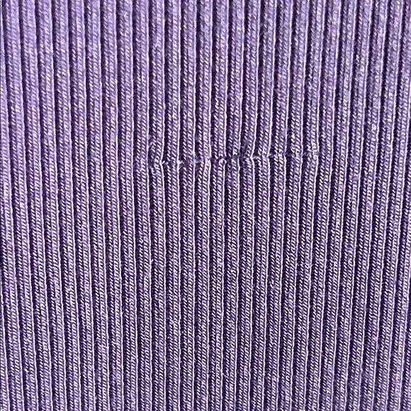 Popilush Sporty Athleisure Lavender Sleeveless Ribbed Shapewear Mini Tank Dress - Picture 9 of 10